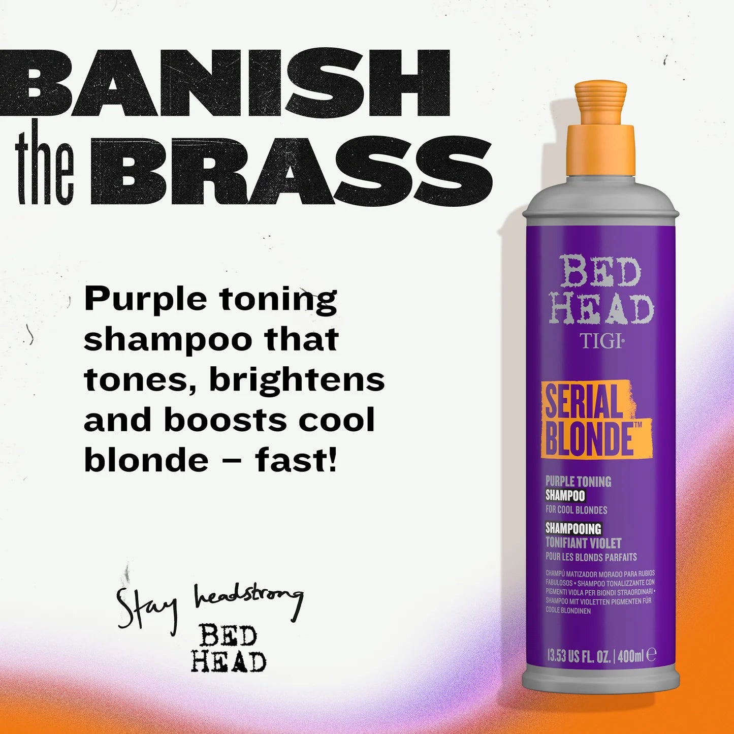 TIGI BED HEAD Serial Blonde Purple Toning Shampoo 400ml