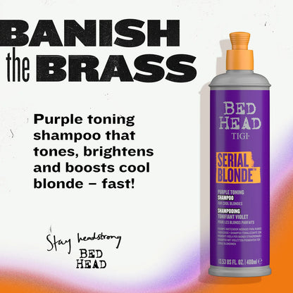 TIGI BED HEAD Serial Blonde Purple Toning Shampoo 400ml