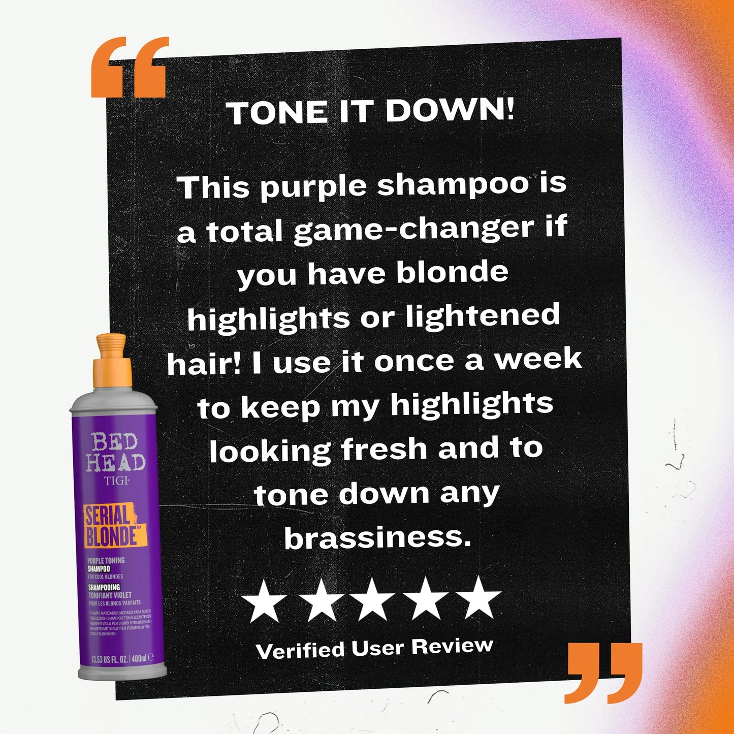 TIGI BED HEAD Serial Blonde Purple Toning Shampoo 400ml