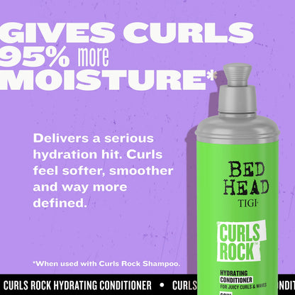 BEDHEAD Curls Rock Hydrating Conditioner for Juicy Curls and Waves 400ML