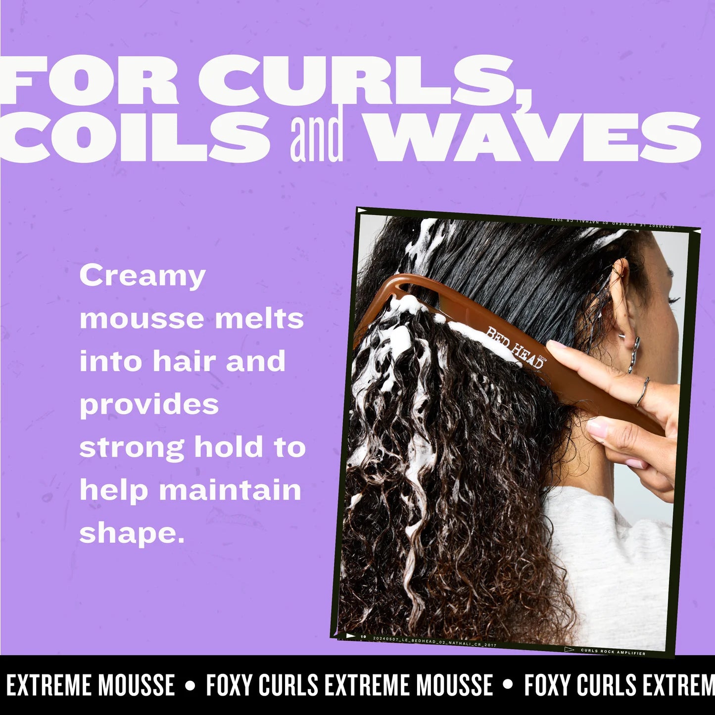 TIGI BED HEAD Foxy Curls Curly Hair Mousse for Strong Hold 250ml