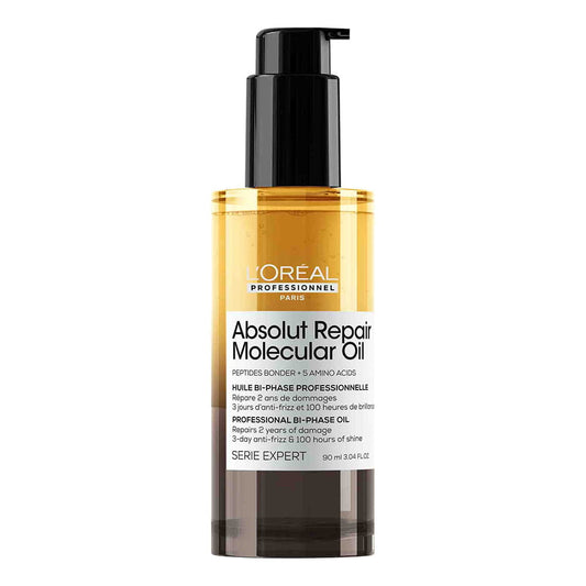 LOREAL PROFESSIONAL Absolut Repair Molecular Professional Bi-phase Oil for damaged hair.