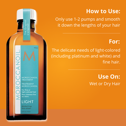 MOROCCANOIL Eurovision Treatment Oil Light 125ml **25ml FREE