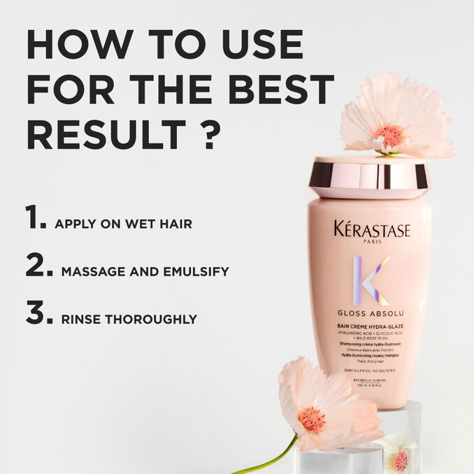 KERASTASE Hydra-Glazing Creamy shampoo for thick, frizzy hair 250ML