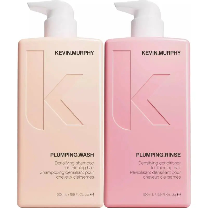 KEVIN.MURPHY PLUMPING.WASH and PLUMPING.RINSE 500ml pump bottles duo