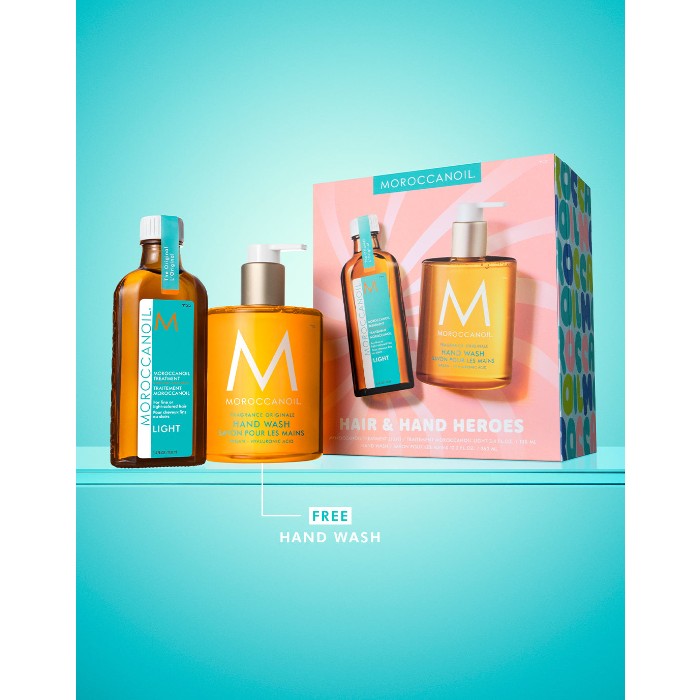 Moroccanoil Hair & Hand Heroes Set Light Treatment callout