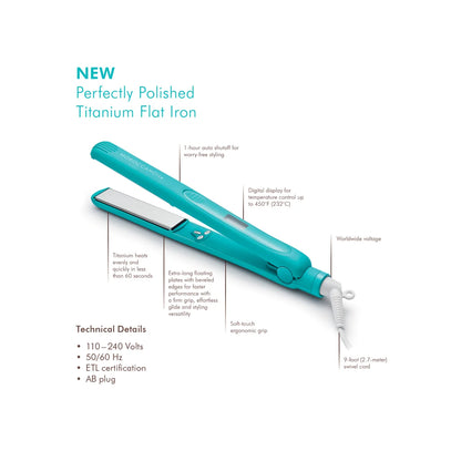 Moroccanoil Perfectly Polished Titanium Flat Iron