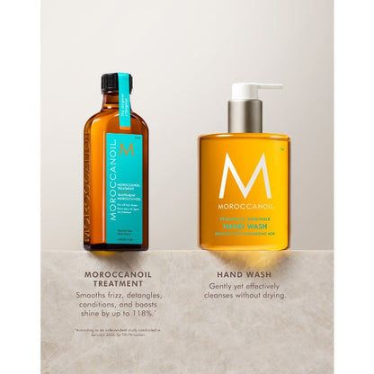Moroccanoil Hair & Hand Heroes Set Original Treatment on stone