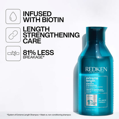 REDKEN EXTREME LENGTH SHAMPOO WITH BIOTIN 300ML