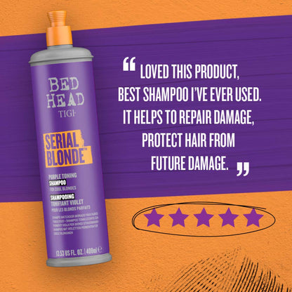 TIGI BED HEAD Serial Blonde Purple Toning Shampoo 400ml