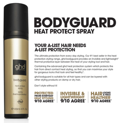 GHD Style Gift Set with Bodyguard Heat Protect Spray & Velvet Touch Scrunchie