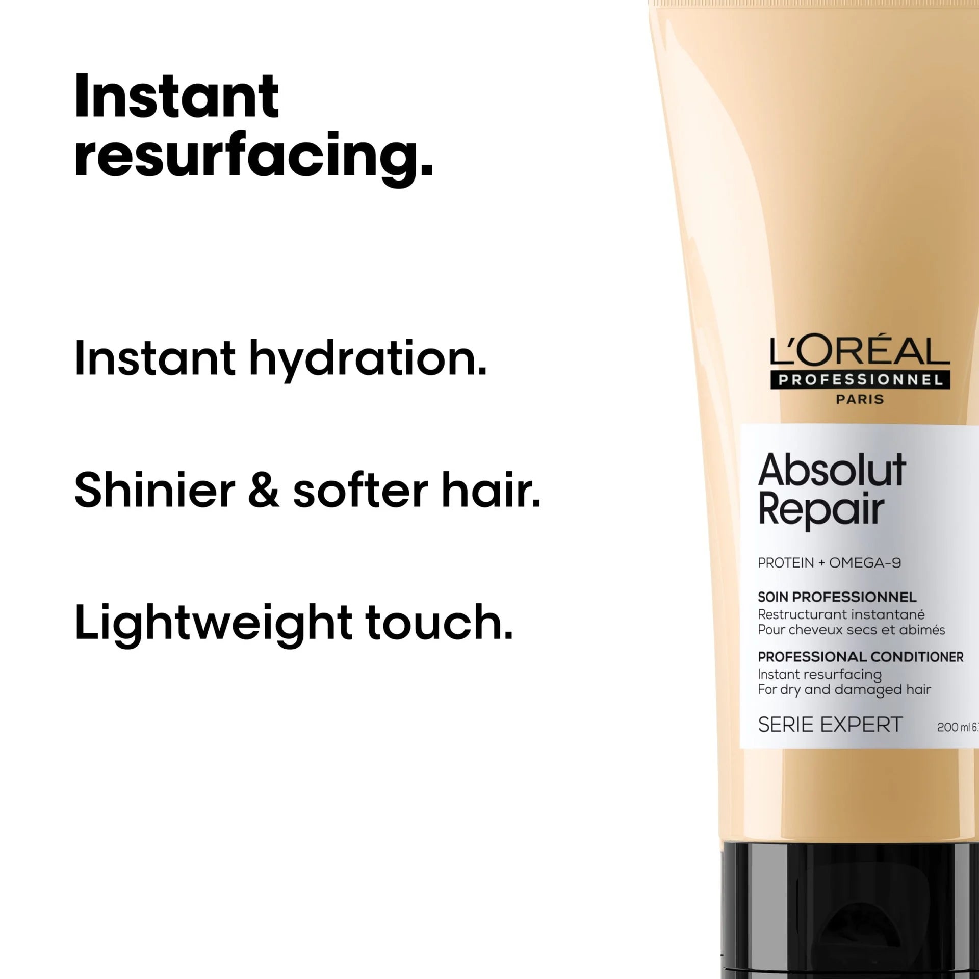 Absolut Repair Conditioner texture and application on hair