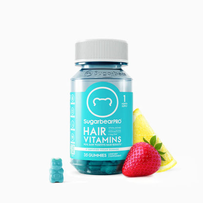 SugarBearPro Hair Vegan Vitamin Gummies - 1 Month Supply bottle