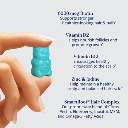 SugarBearPro Vegan Biotin Vitamin Gummies ingredients label