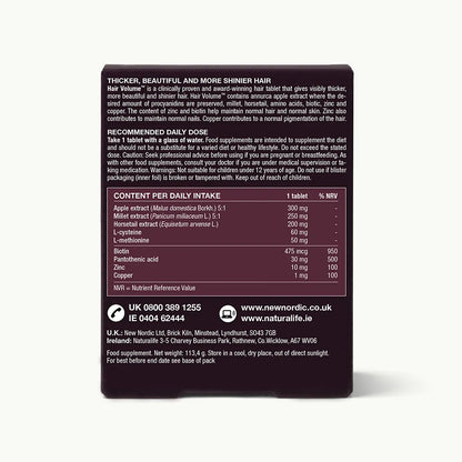 Hair Volume Tablets x30 - New Nordic