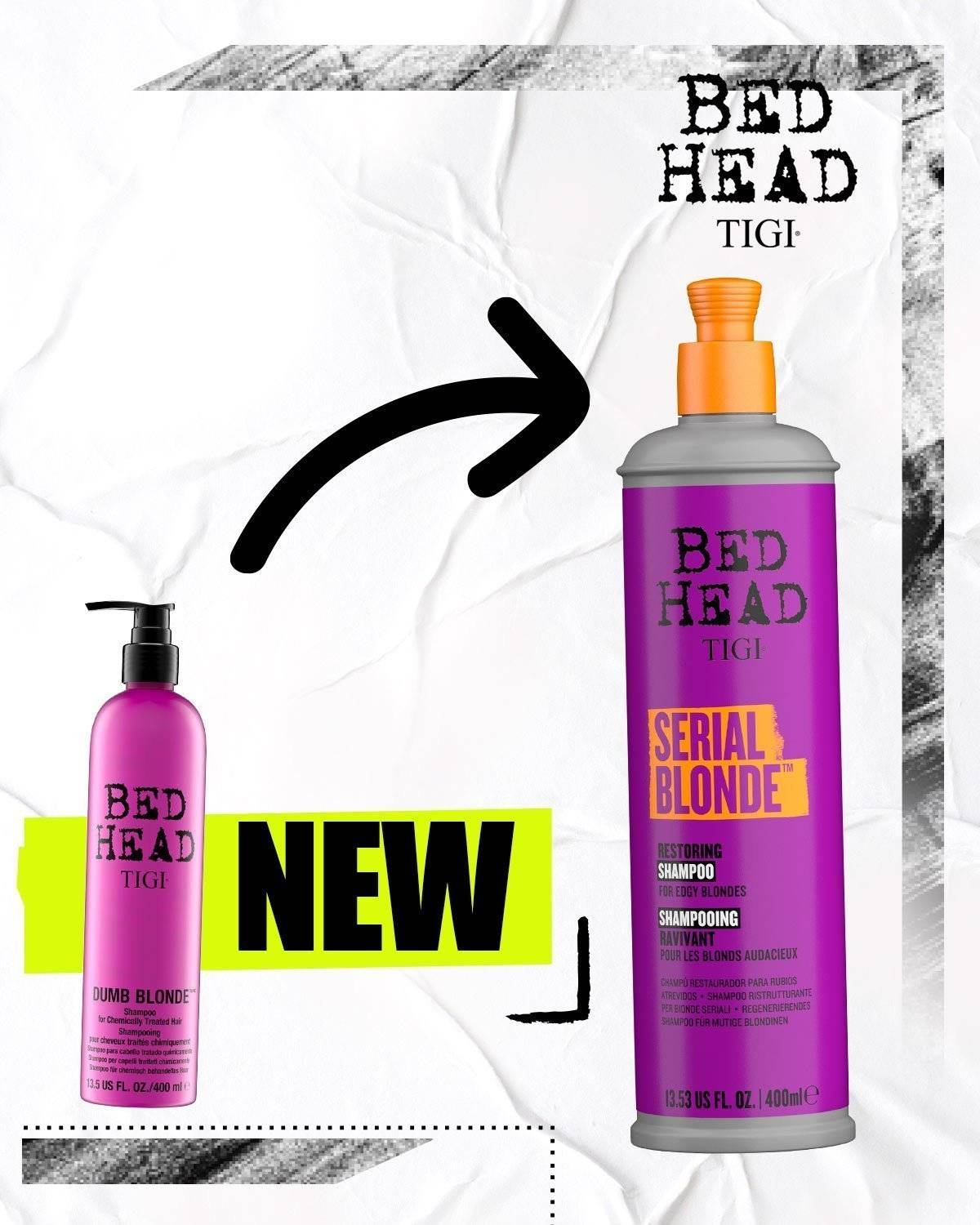 TIGI BEDHEAD DUMB BLONDE SHAMPOO & CONDITIONER SET 750ml