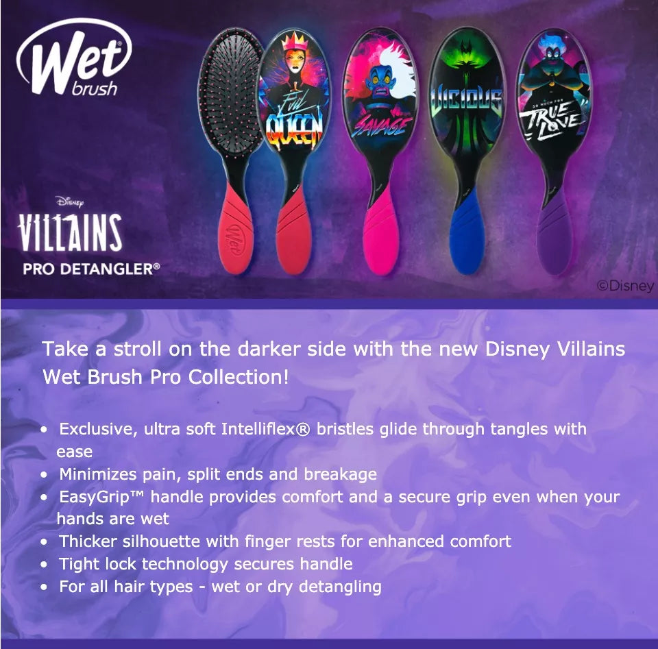 DISNEY Villains Wet Detangle Brush